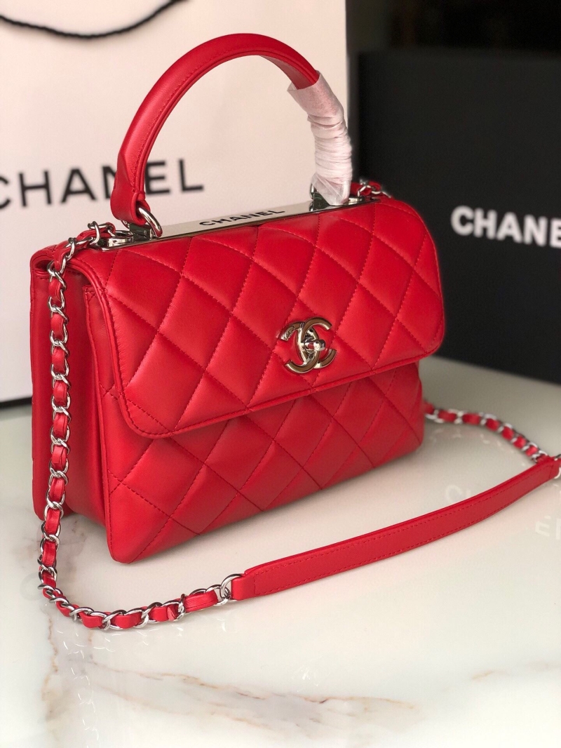 Ch**el top handle bags